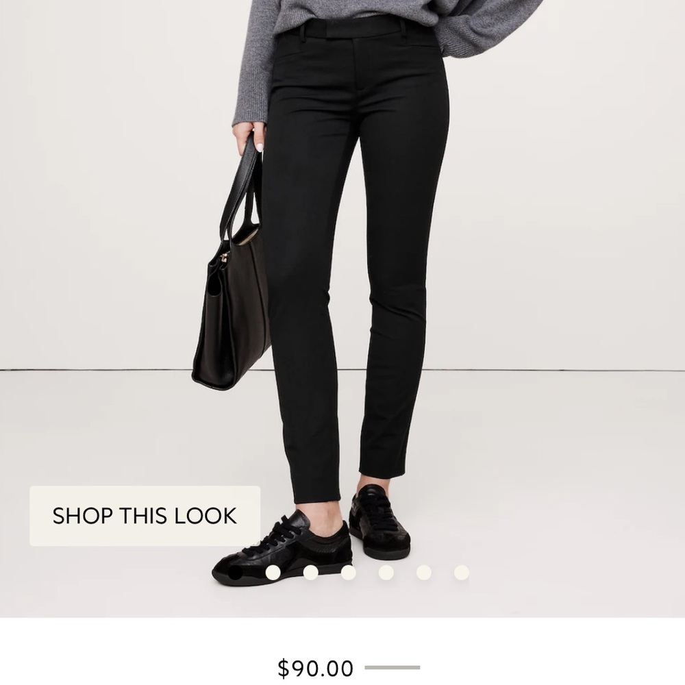 NWT. Banana Republic slim fit, full length w/ comfort stretch black Sloan pant.